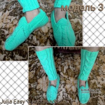 Мужские следки и гетры спицами от Julia Easy